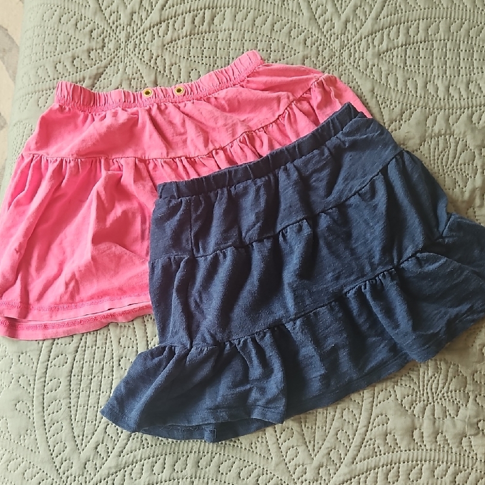 Girls' Tiered Ruffle Skirt Bundle — Cherokee & Jumping Beans | Size 6X/7